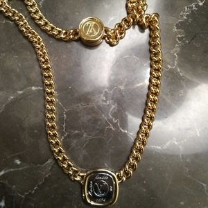Authentic Louis Vuitton Gold-Plated Necklace